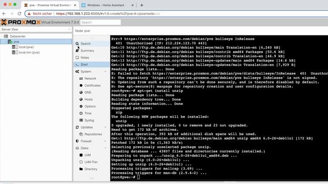 Home Assistant als virtuelle Maschine auf Proxmox installieren (VM) ?