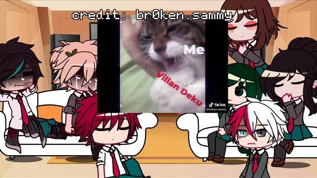Class 1a react to villain dekuV!Deku auwarnings in desc