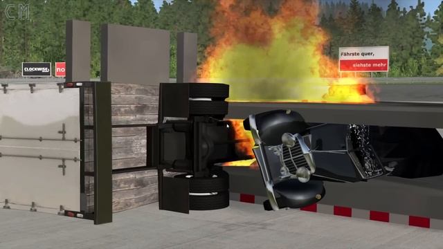 BeamNG Drive crushing cars deadly machines #4