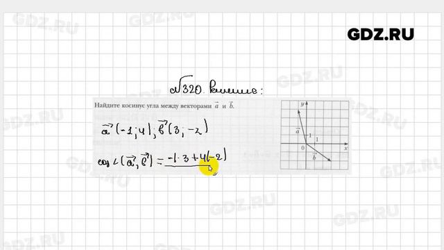 № 320 - Геометрия 9 класс Мерзляк рабочая тетрадь