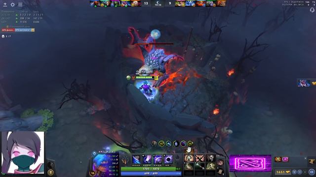 Куман на Антимаге тащит 9500 ММР Аверагу | JustCooman Stream Dota2