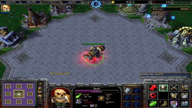 Warcraft 3 | Custom Hero Survival (Another Strategy I Know) | Gameplay/Tutorial
