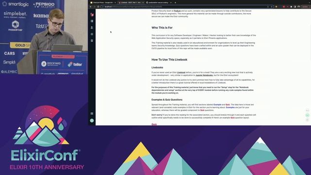 ElixirConf 2022 - Holden Oullette - Shifting Left: Secure Coding in Elixir Livebooks