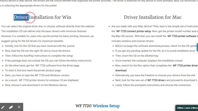 Epson WF 7720 driver download  New drivers for Mac & Win( New 2020 User Guide )