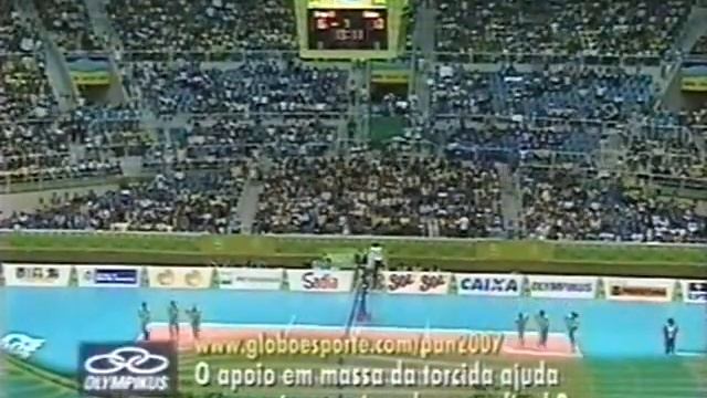Brasil vs Cuba, voleibol femenino, final de los Juegos Panamericanos 2007