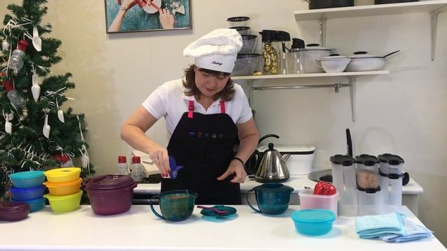 Уха из лосося и фаршированные перцы в кувшине Micro cook 1л TUPPERWARE