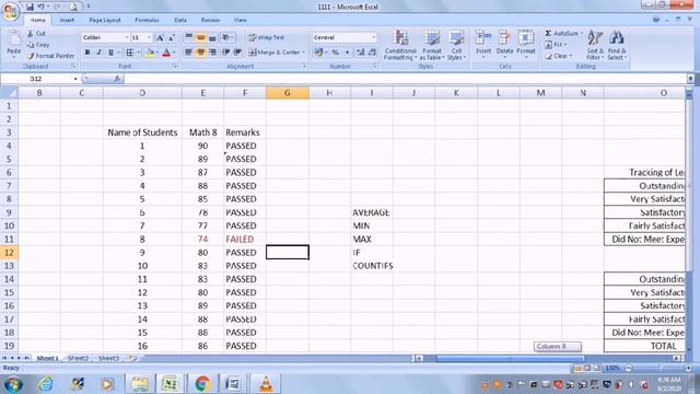 Basic Excel Formulas for Teachers