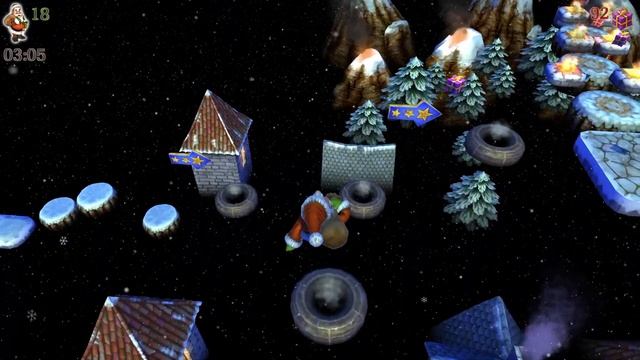 Santa Claus in Trouble Classic Mode Walkthrough (All Presents)
