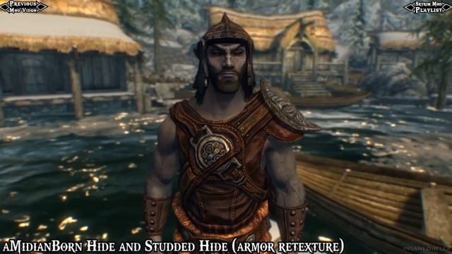 Skyrim Mod Spotlight: Grace Darklings Weaponry Pack and aMidianBorn Hide and Studded Hide