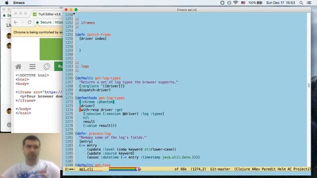 Clojure + Etaoin