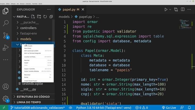 08  - FastApi Tutorial -  Validação do modelo
