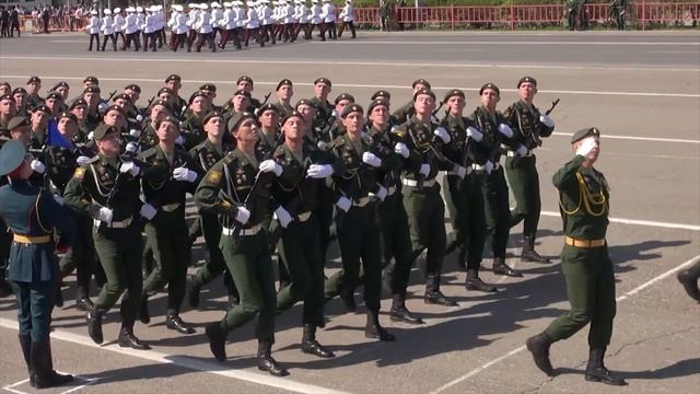 Воспитанники Уссурийского СВУ на Параде Победы в г. Уссурийске