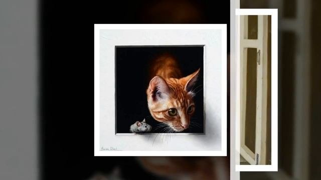 кошки на картинах