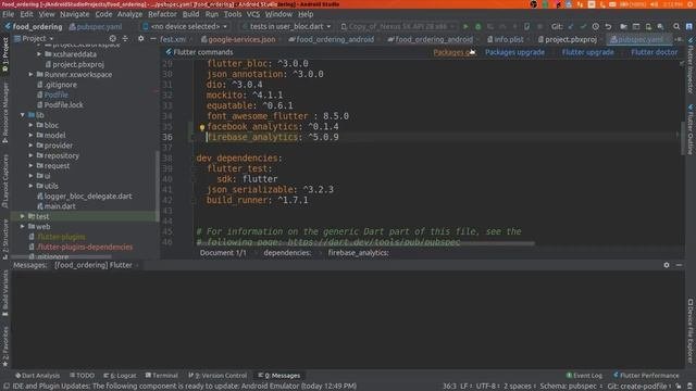 Flutter Analytics: Facebook  Firebase configuration