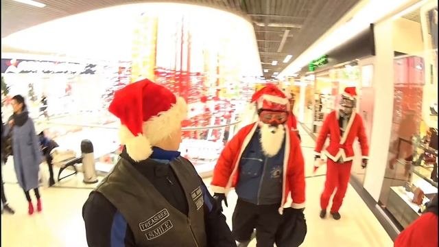 Деды Морозы на мотоциклах Сумы.