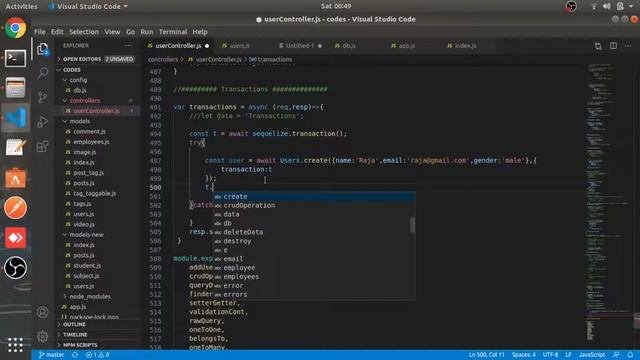 Transactions  Part 20  Node JS with Sequelize in Hindi