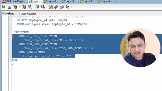 PLSQL tutorial#18 Deep dive in PLSQL  exception - create an exception in oracle database