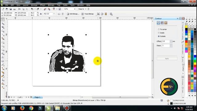 Tips & Trik Coreldraw | Foto Menjadi Siluet di Coreldraw | Cara membuat siluet di Coreldraw X5