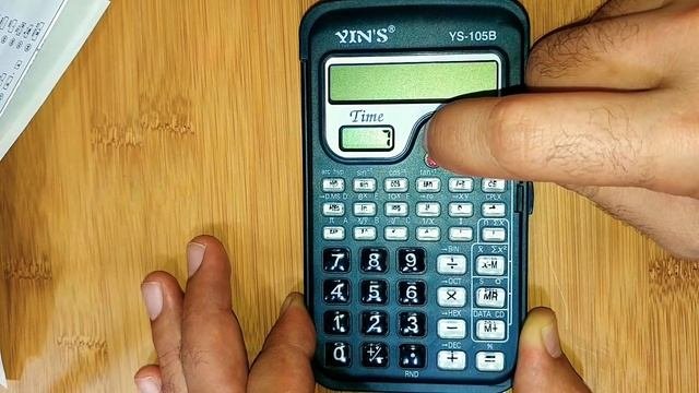 Calculadora Yins YS-105B - Configurando o relógio data e hora.