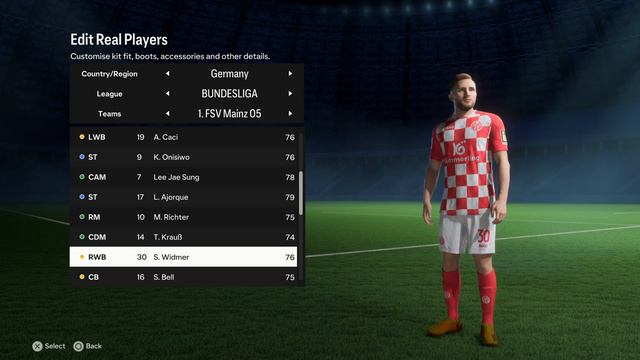 EA SPORTS FC 24 - FSV Mainz 05 - Player Faces and Ratings