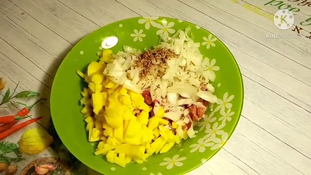 Мясо+картошка+лук= СУПЕР ПИРОГ ? пирог за 15 минут ??