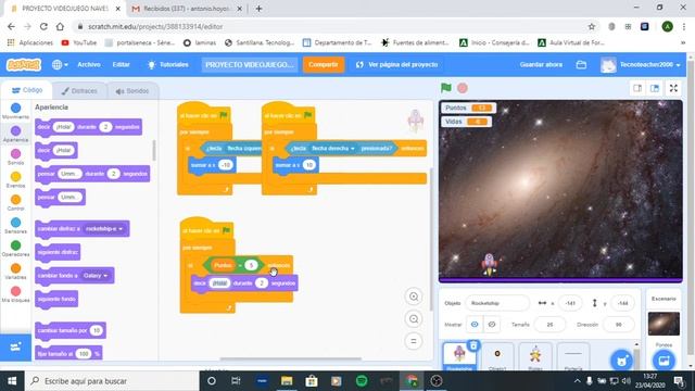 UDI 5 VIDEO JUEGO NAVES ESPACIALES parte 4