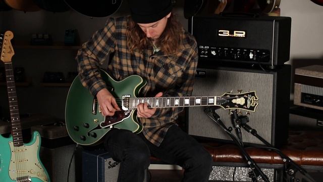 D’Angelico Deluxe DC Stopbar Semi-Hollow Guitar Demo
