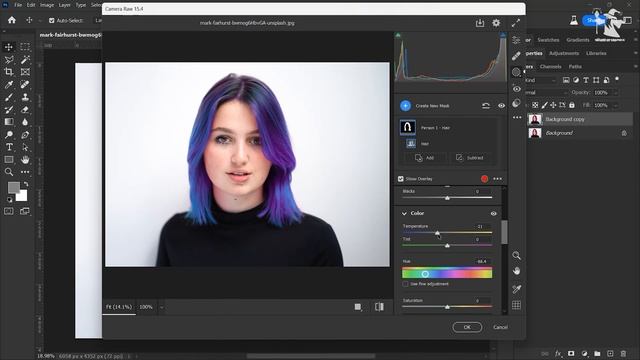 FINALLY EASY WAY! How to Change Hair Color in Photoshop 2023