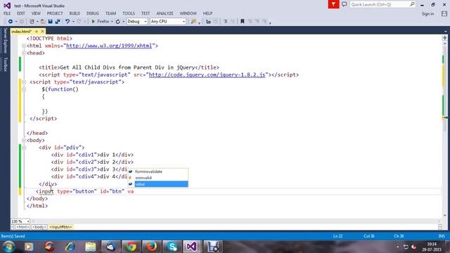 How to get a specific child divs value from parent using jquery