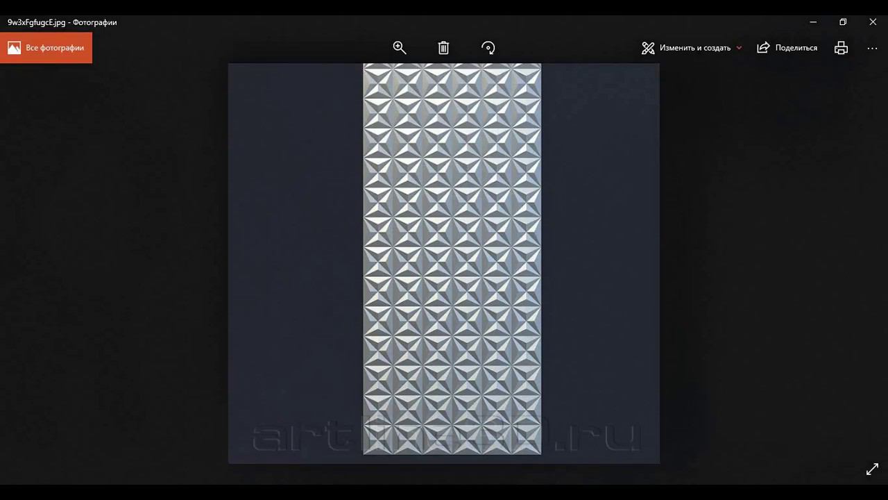 Создание простой настенной 3D панели в ArtCam