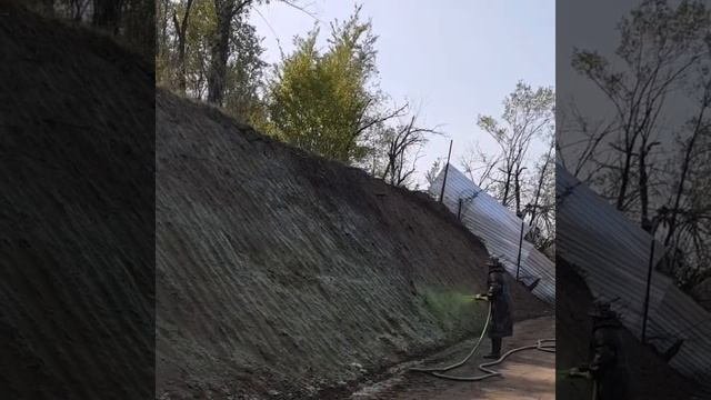 Гидропосев газона. Жидкий газон.
