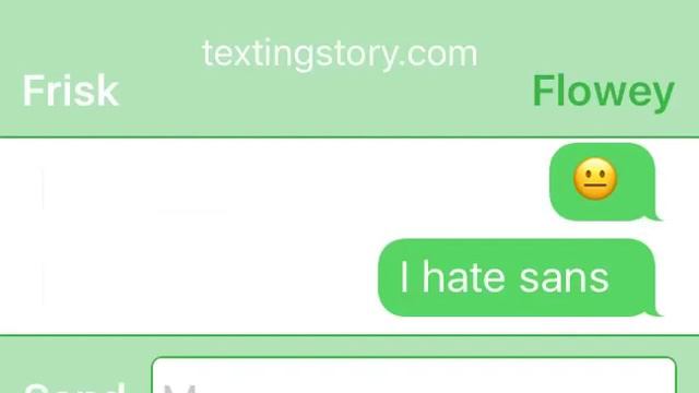 If Flowey and Frisk could text