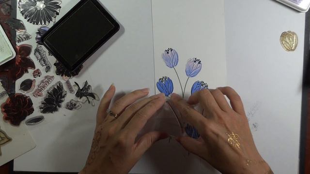How to: Easy Layered 2, 3, and 4 Step Stamped Tulips!