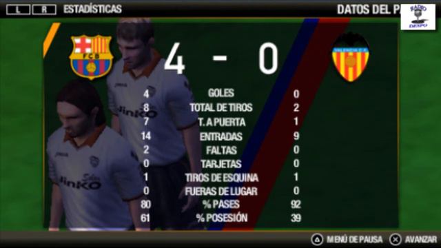 FIFA 14 PSP | Liga BBVA 2013-2014 Vuelta | Jornada 21 | FC Barcelona VS Valencia CF