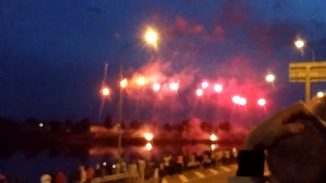 Салют на день города. Даугавпилс. 10 июня 2017.