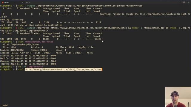 Create Parent Directories with Curl Using the --create-dirs Flag