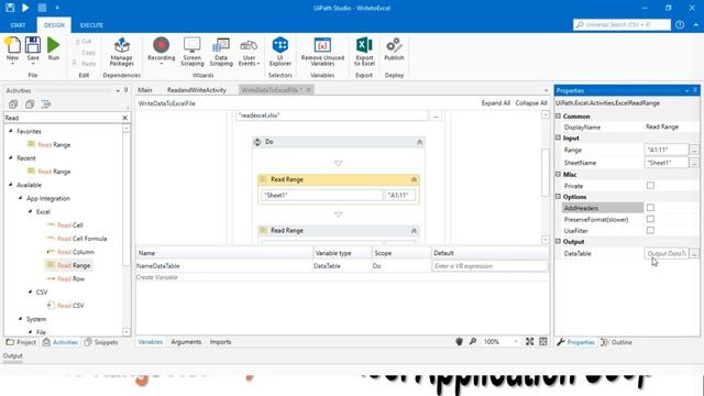 Write Range Acticity UiPath | Input From One Excel And Write To Another Excel In UiPath
