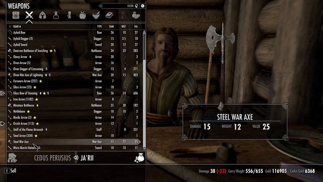 SkyrimSE, Bruma Mod: Adventure Of Ja'rii and Inigo; #152 Back To the City To Sell
