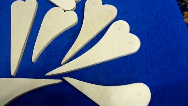 Сердечки из дерева разных видов для декупажа