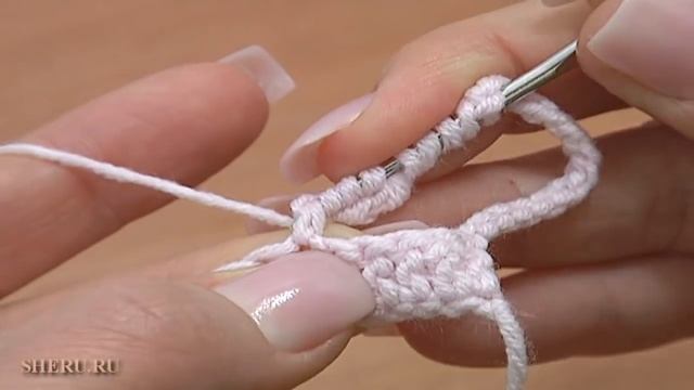 Комплексный или сложный столбик крючком. Вязание для начинающих Урок 27