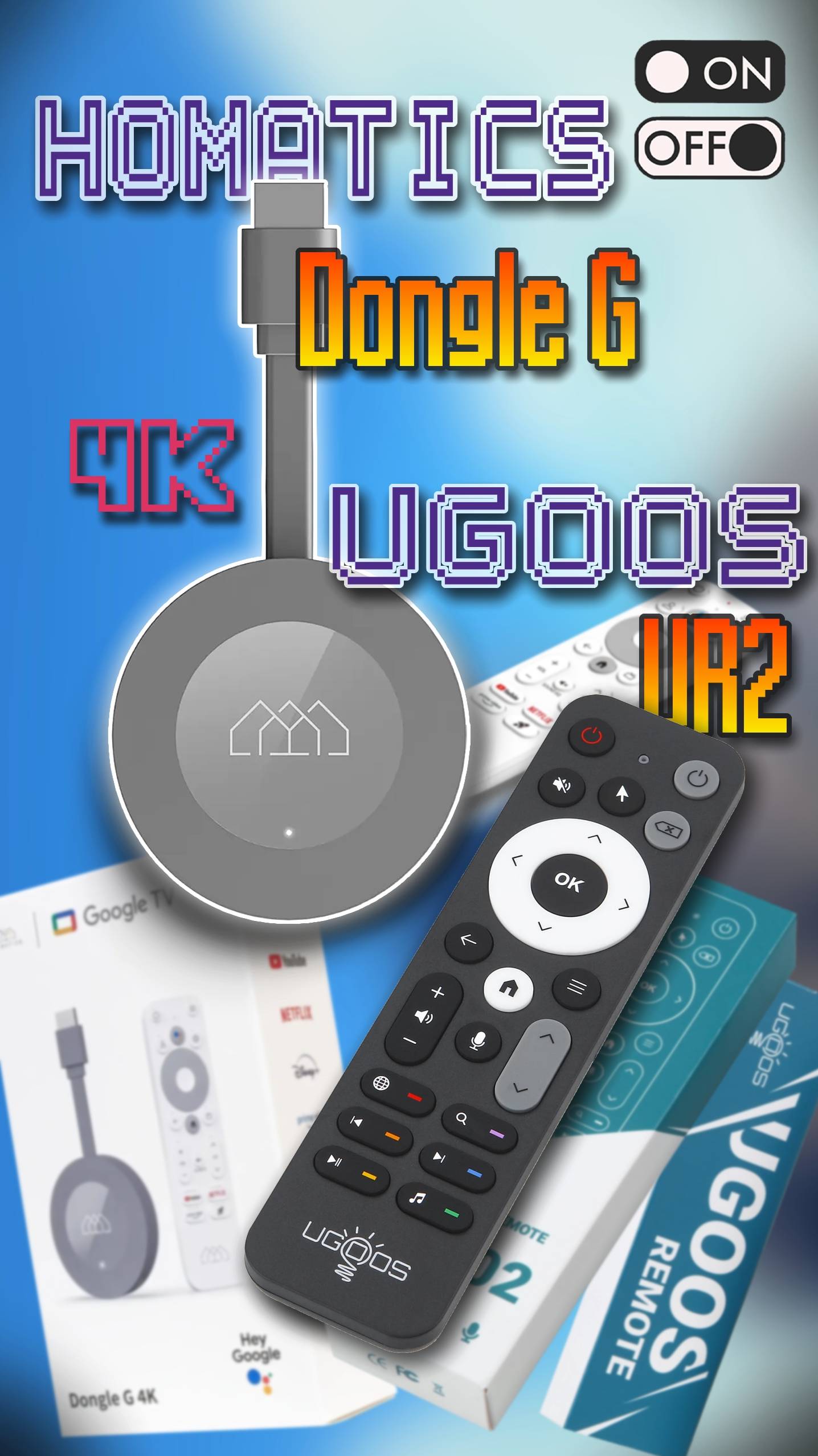 HOMATICS Dongle G 4K + Пульт UGOOS UR02 + Unboxing + ASMR