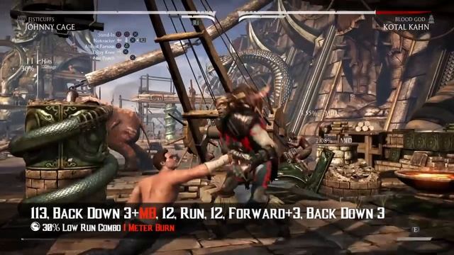 Mortal Kombat X: Johnny Cage Fisticuffs Complete Combo Guide 12-47 Post Patch