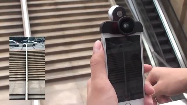 4в1 объектив фишай макро Wide для фронтальной камеры. Совместим с Iphone 5 & 5S