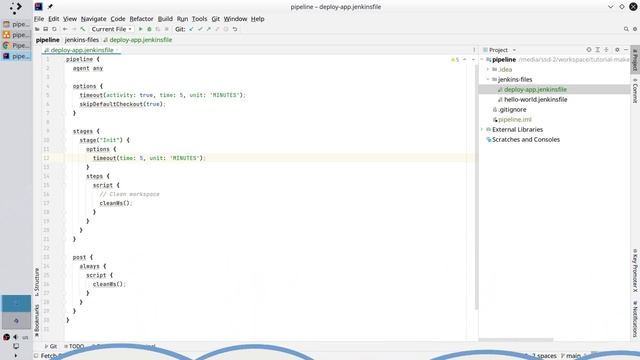 Create Jenkins pipeline, part 11 | Initiate pipeline | tutorial