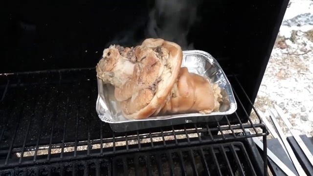 День рождения Деда мороза! Украшаем двор! Стейки из свинины! Рулька в казане! Рулетики из свинины!