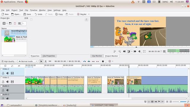 VIDEO EDITING - HARE AND TORTOISE ||SAMAGRA - ICT Pre Course -2020 March|| #koolexam #shaimaaseligh