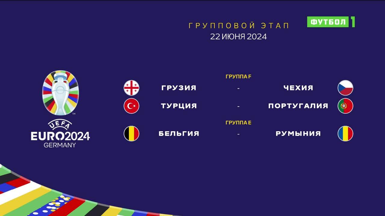 Чемпионат Европы-2024. Обзор матчей 22.06.2024
