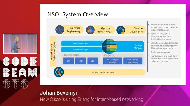 Johan Bevemyr -  How Cisco is using Erlang for intent-based networking - Code Beam STO