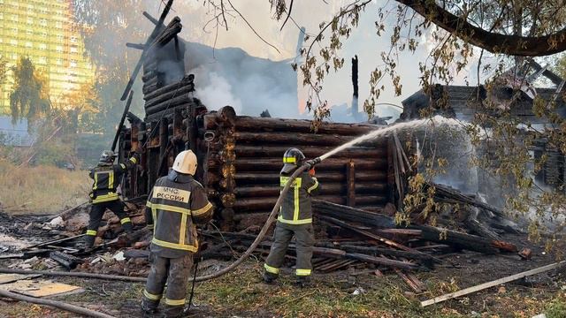 Пожар на улице Новосолдатской в Нижнем Новгороде