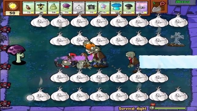 Scaredy-Shroom vs Gargantuar and 9999 Zombies Epic Hack 100